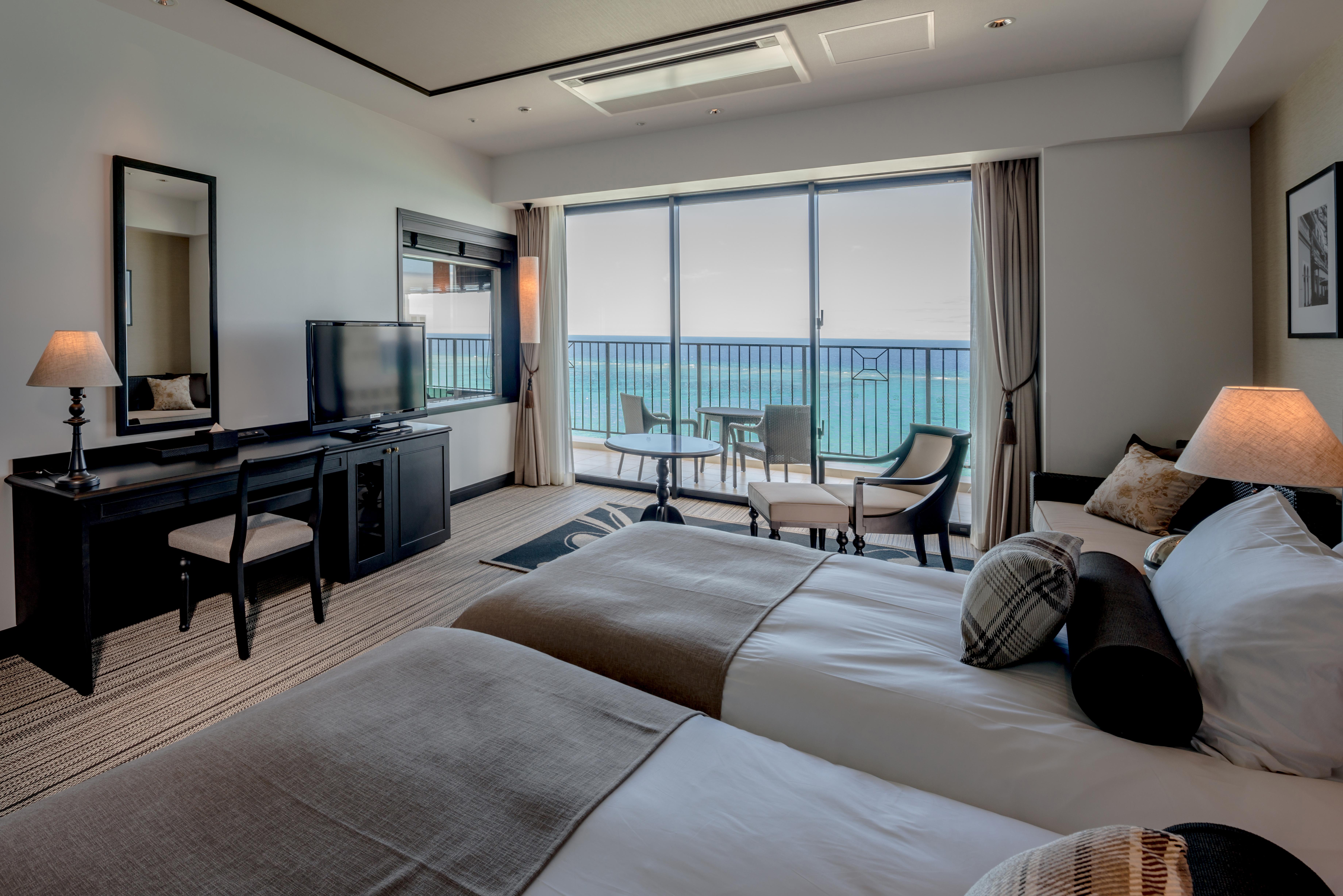 Hotel Monterey Okinawa Spa & Resort Onna Eksteriør billede Deluxe Ocean View Room
